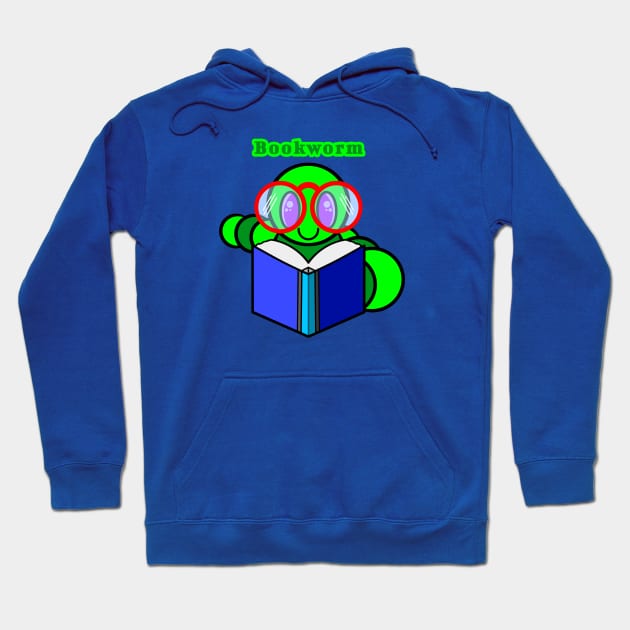 Bookworm Hoodie by RD Doodles